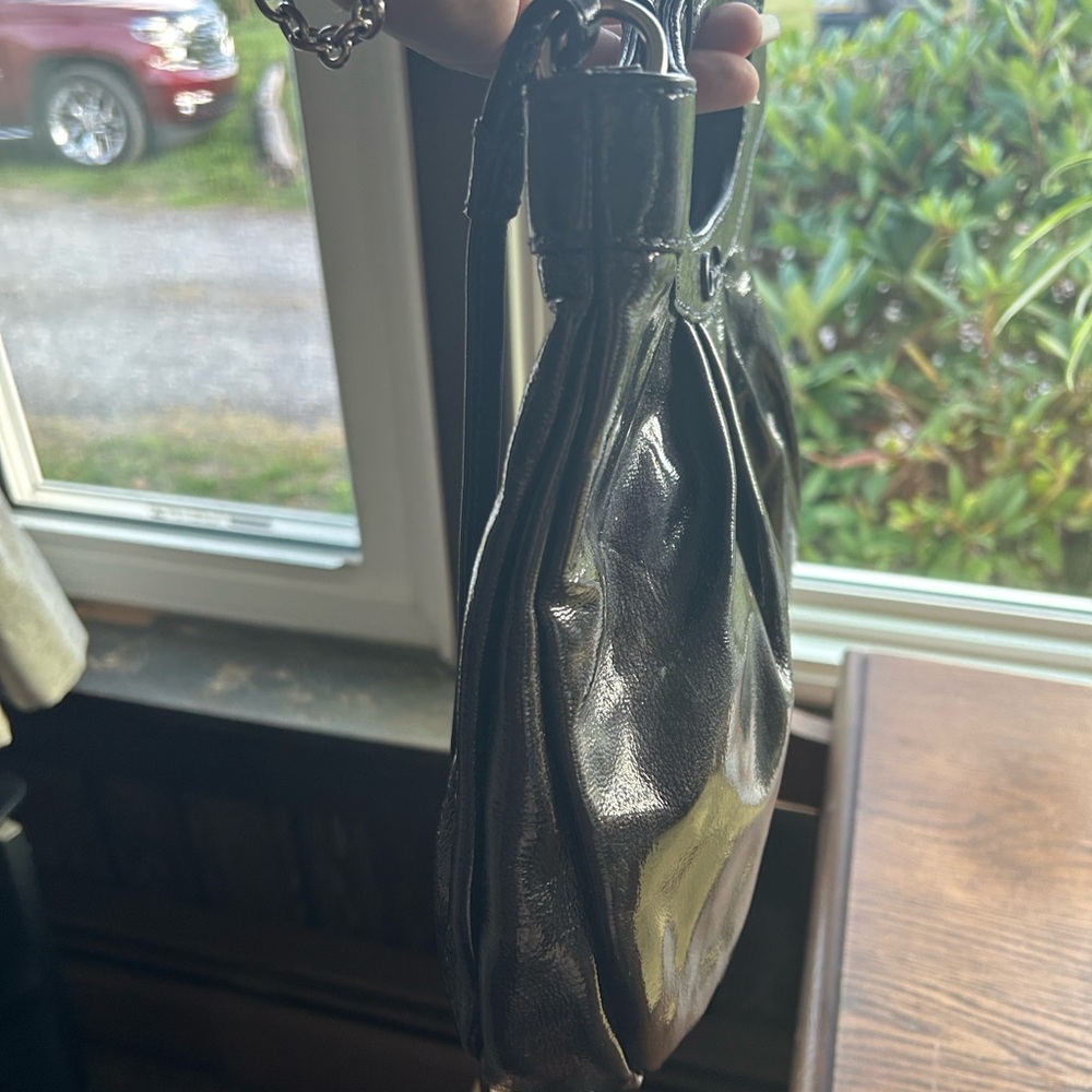 Coach Black Patent Leather Shoulder Bag - Picture 11 of 12